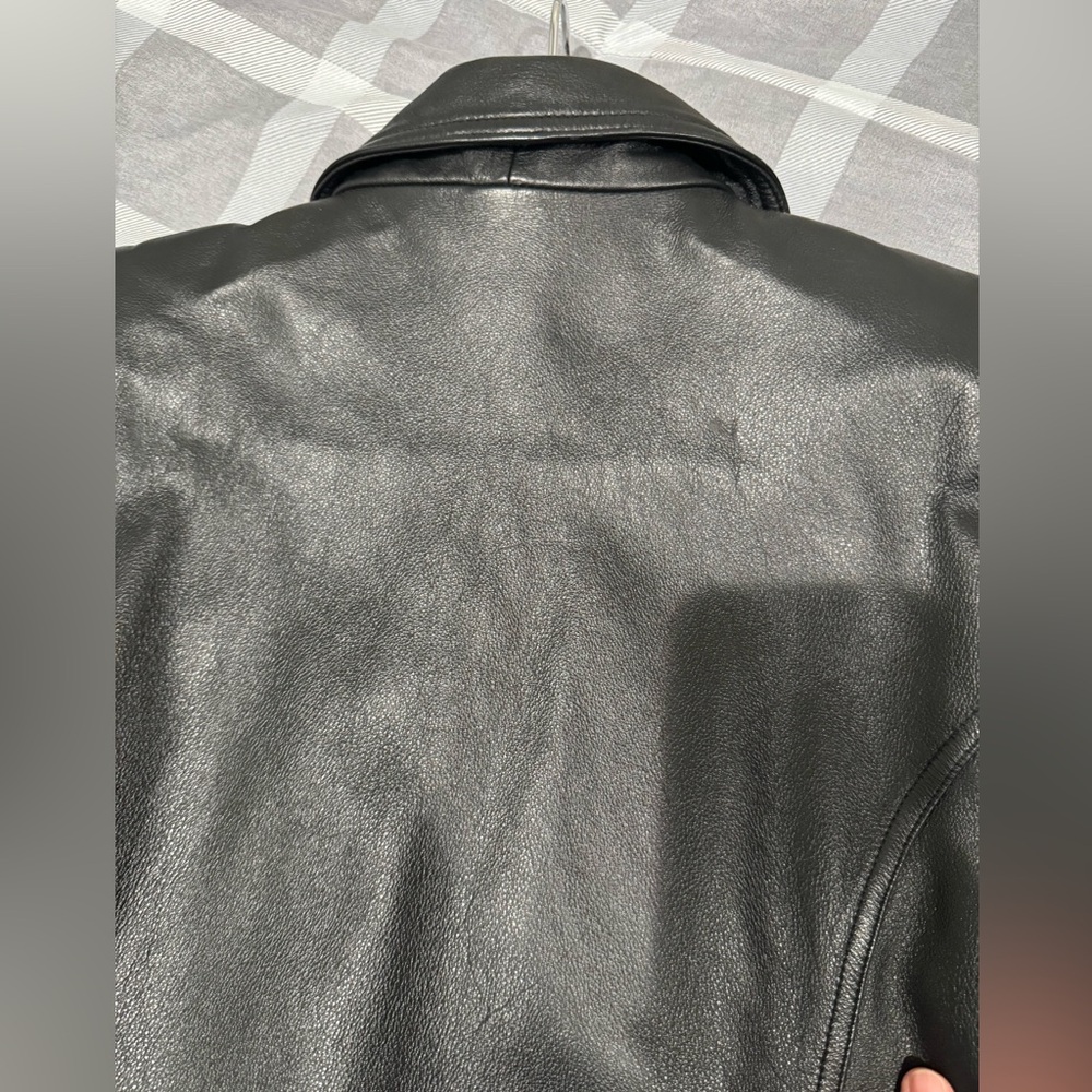 Women’s Button Down Leather Jacket - image 3